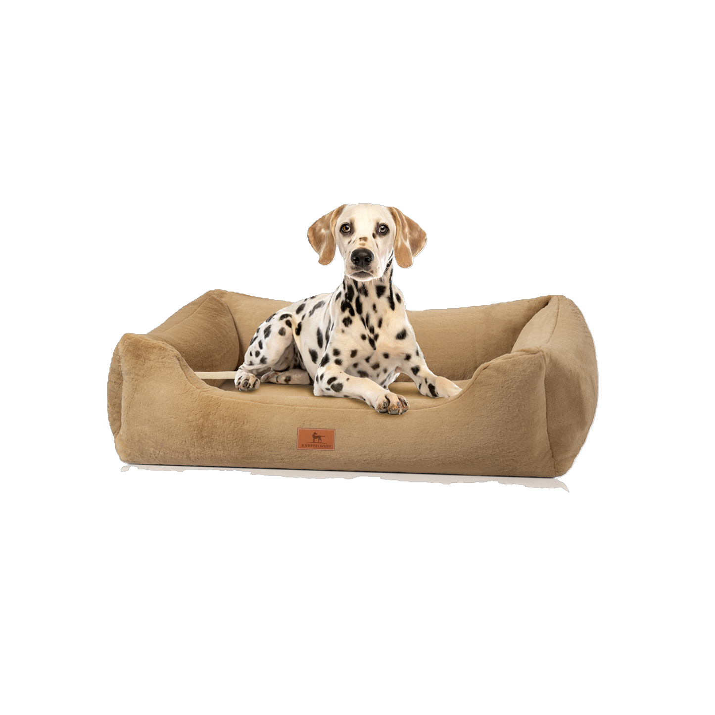 Knuffelwuff orthopädisches Hundebett Schnuffelupagus – Kuscheliges Kaninchen Fellimitat & gesunder Schlafkomfort