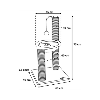 Kratzbaum Amanda – Der ultimative Chillplatz für Ihre Katze