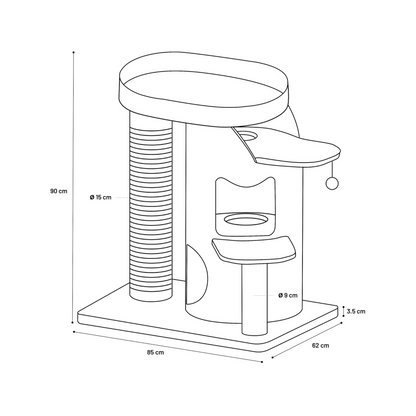 Kratzbaum Kano – Der ultimative Spiel- & Ruheplatz für Ihre Katze