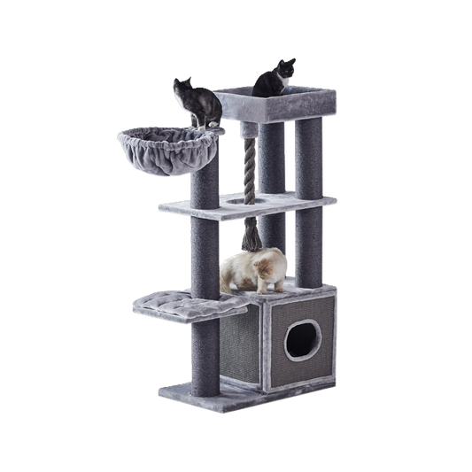 Kratzbaum „Yanko“ – Perfekte Wohlfühloase für große Katzen