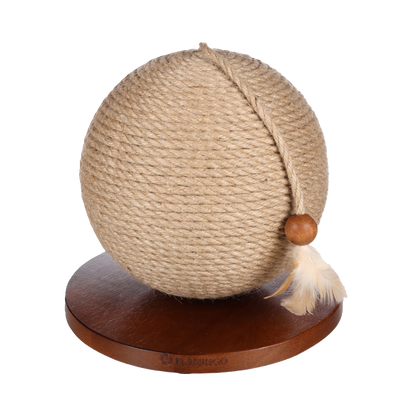 Kratzball aus Kiefernholz Estella – Natürliches Design trifft robusten Spielspaß