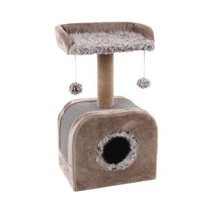 Kuschelweicher Kratzbaum Oscar – Spiel, Spaß & Entspannung für Ihre Katze