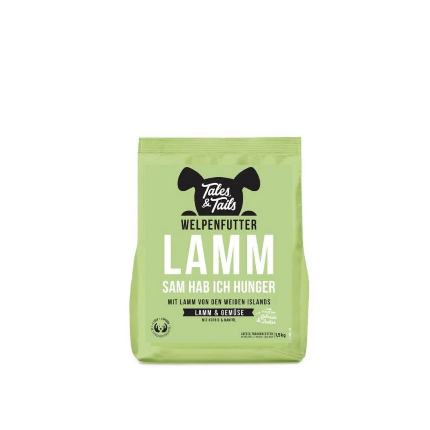 LAMMsam hab ich Hunger – Softes Trockenfutter für Welpen mit Lamm