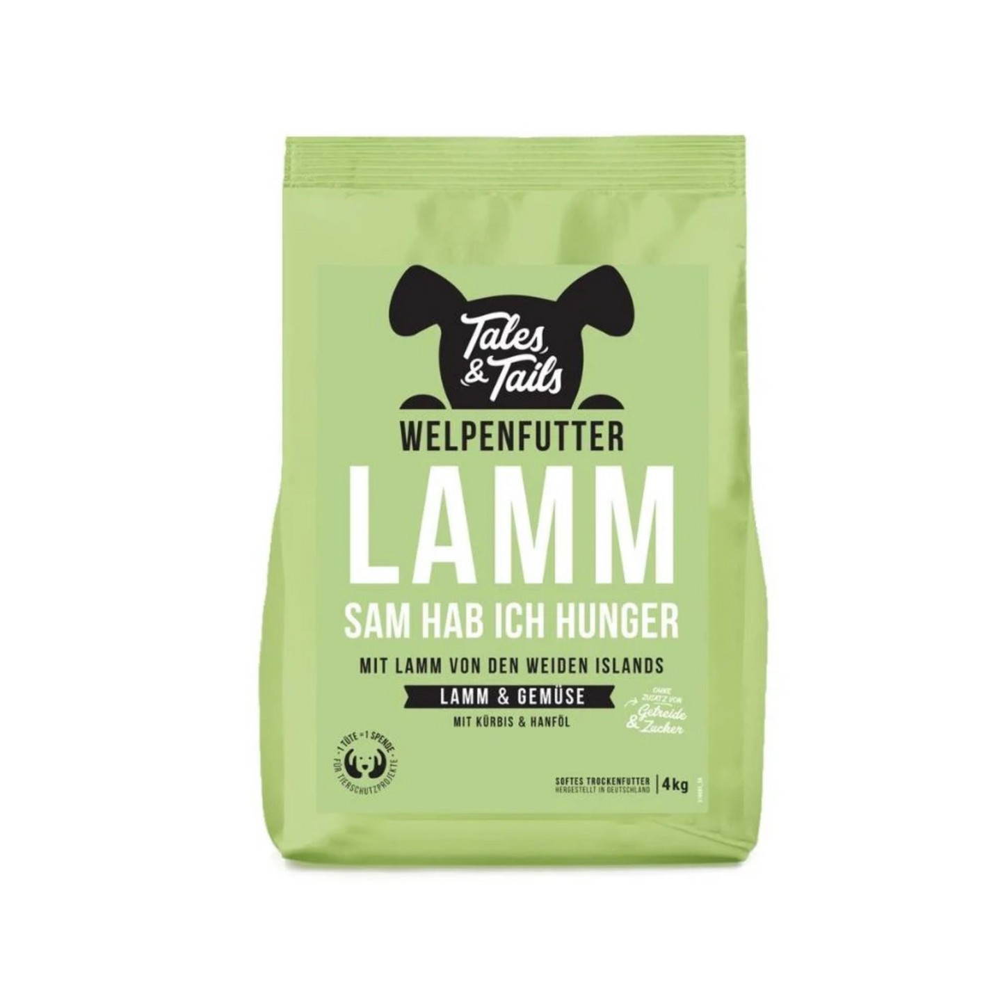 LAMMsam hab ich Hunger – Softes Trockenfutter für Welpen mit Lamm