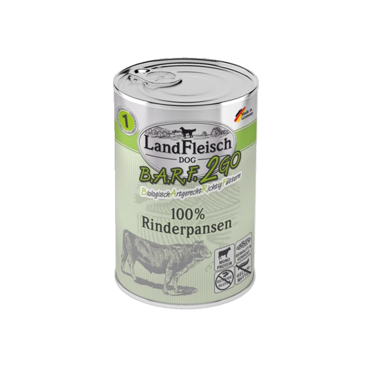 LandFleisch B.A.R.F.2GO - 100% aus Rinderpansen