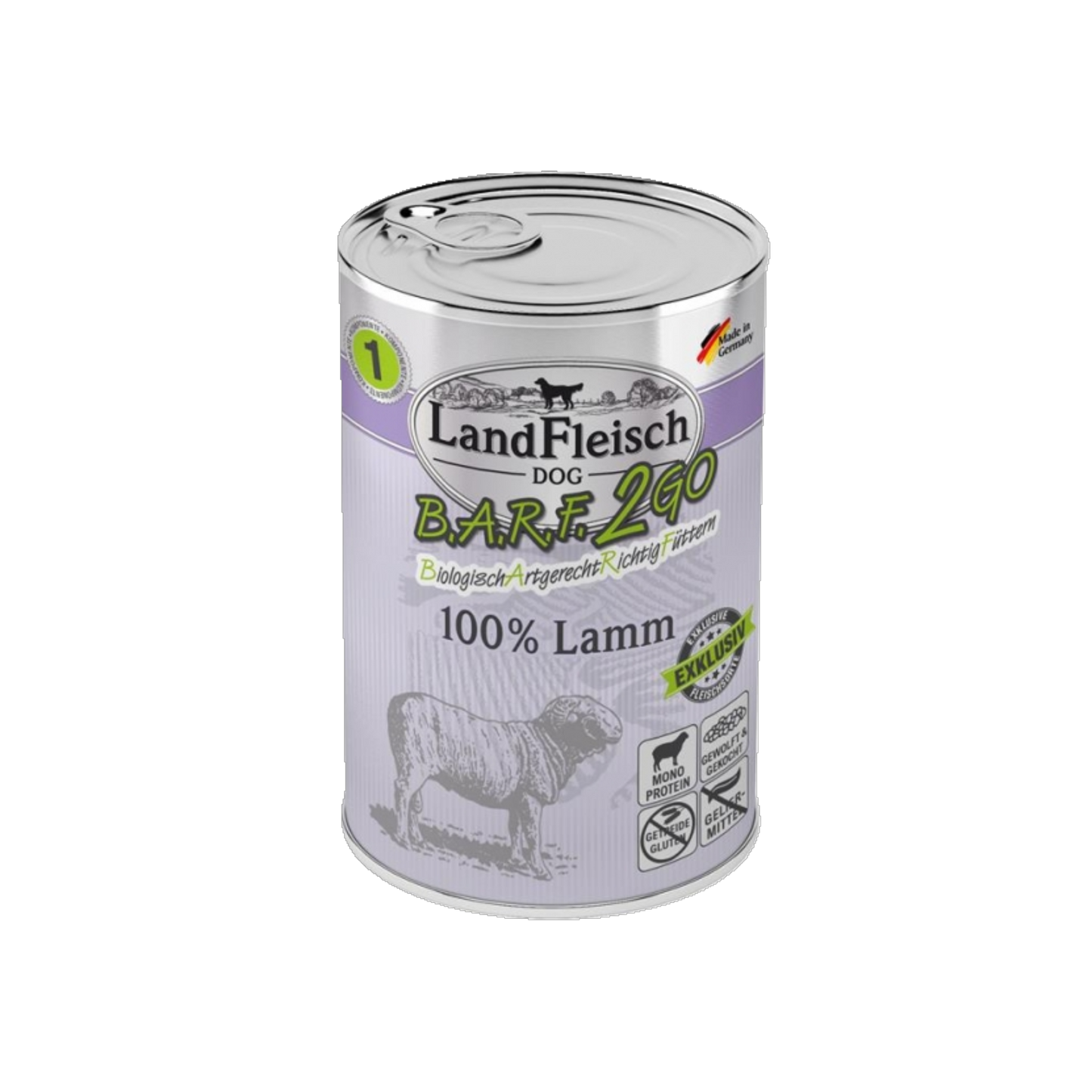 LandFleisch B.A.R.F.2GO - Exklusiv 100% vom Lamm