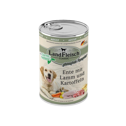 LandFleisch Dog Classic – Ente mit Lamm & Kartoffeln
