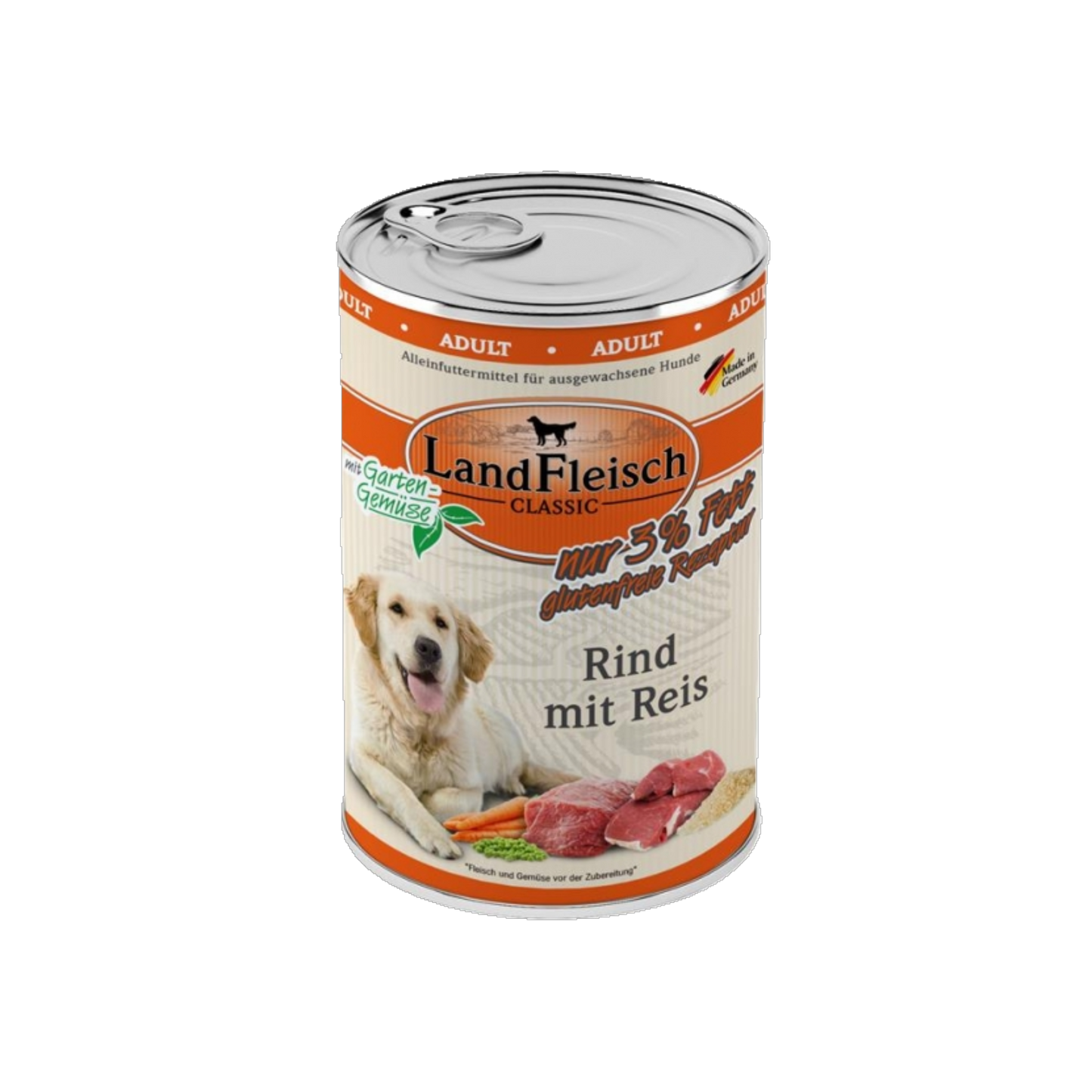 LandFleisch Dog Classic – Rind mit Reis & Gartengemüse extra mager