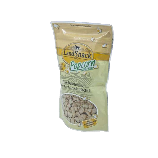 LandSnack Popcorn für Hunde – Lebergeschmack, fettarm & glutenfrei