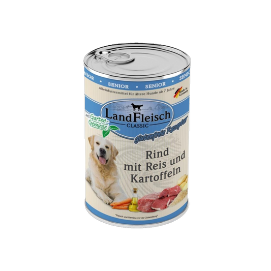 Landfleisch Dog Classic Senior – Rind mit Kartoffeln & Gartengemüse