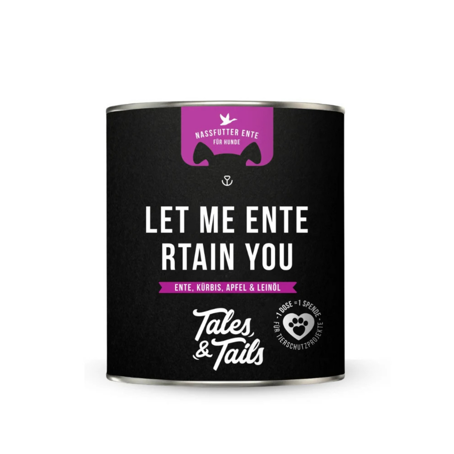 Let me ENTErtain you – Nassfutter für Hunde mit 75 % Ente