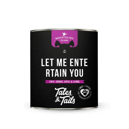 Let me ENTErtain you – Nassfutter für Hunde mit 75 % Ente