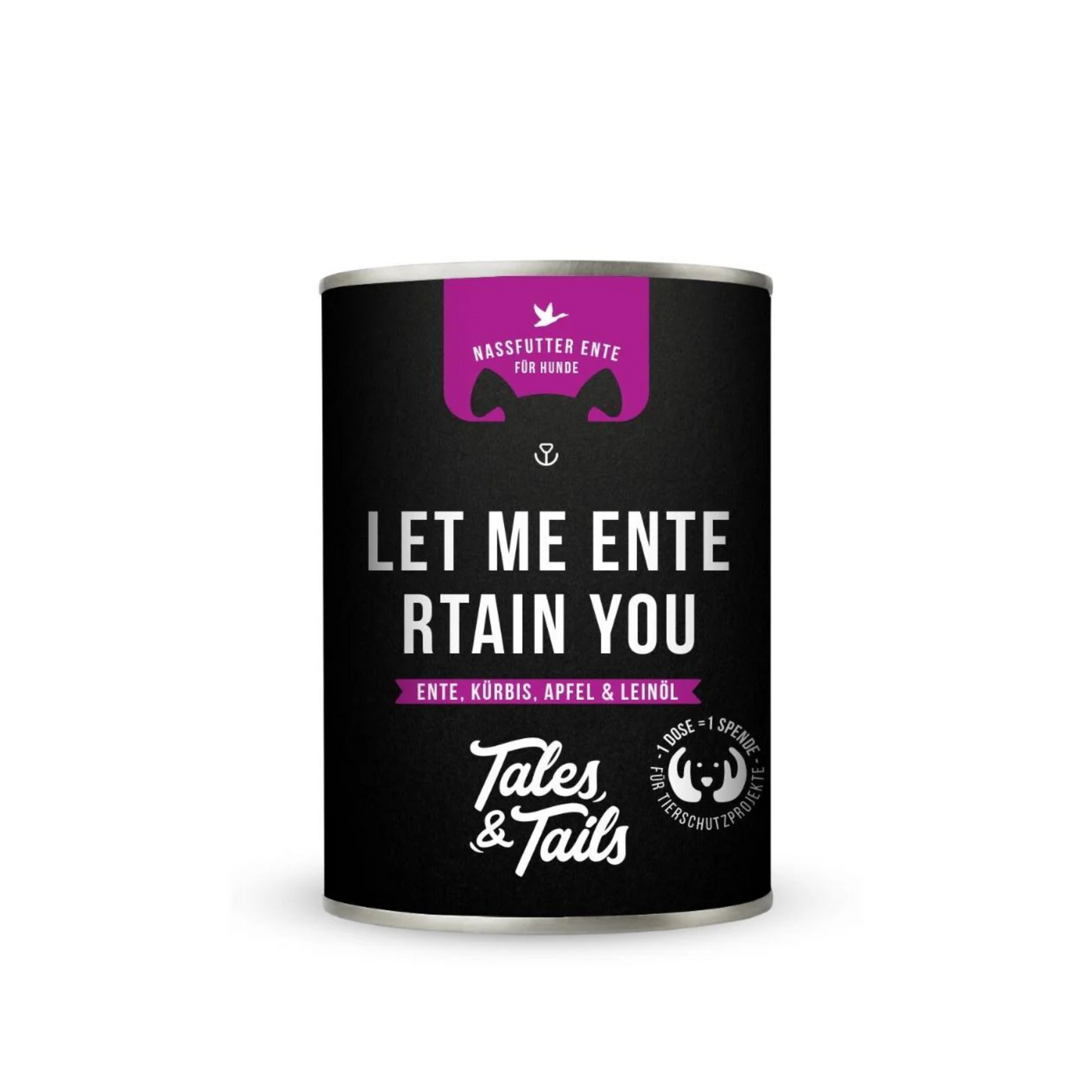 Let me ENTErtain you – Nassfutter für Hunde mit 75 % Ente