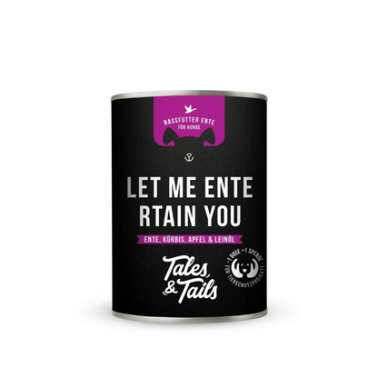 Let me ENTErtain you – Nassfutter für Hunde mit 75 % Ente