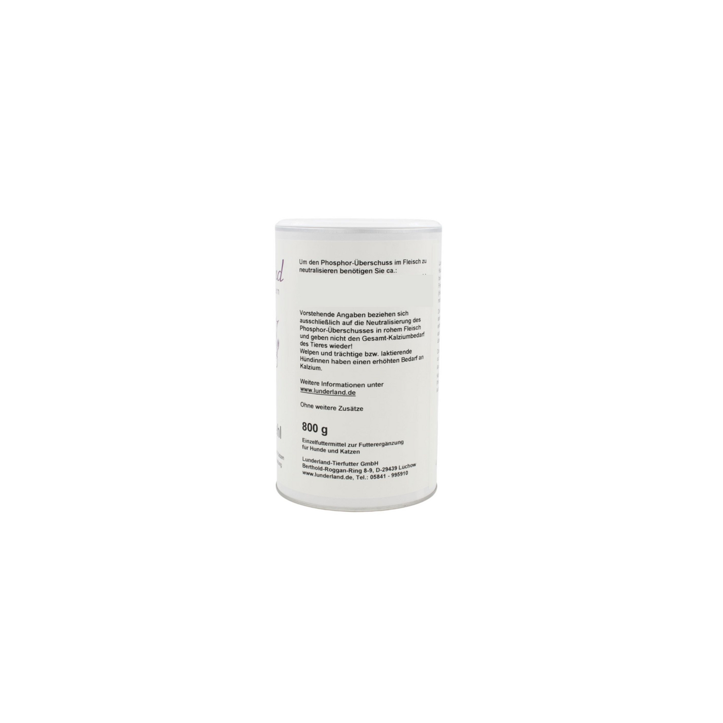 Lunderland Bio-Eierschalenmehl – 100 % gemahlene BIO-Eierschale für Hunde & Katzen