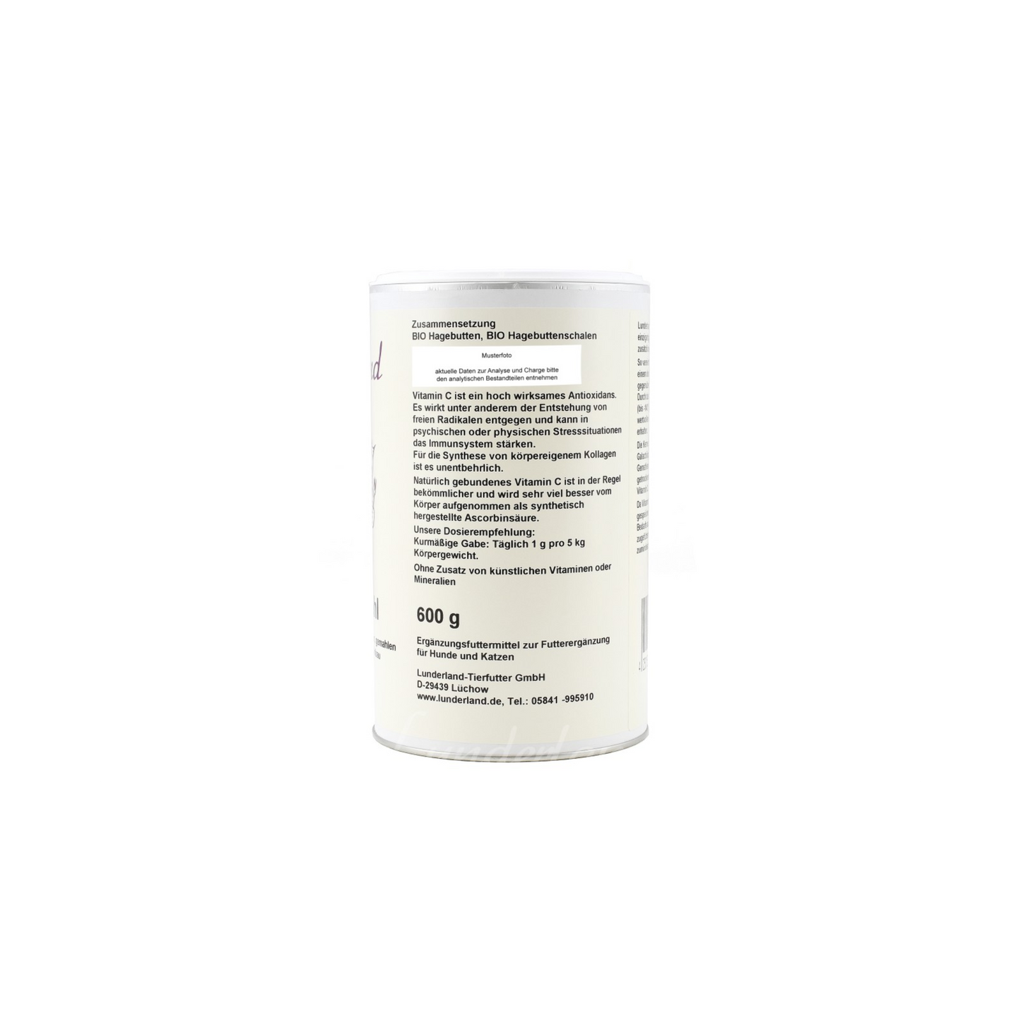 Lunderland Bio-Hagebuttenpulver für Hunde & Katzen – Gelenke & Immunsystem