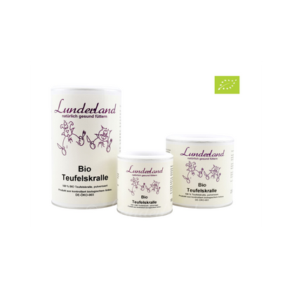 Lunderland Bio-Teufelskralle – 100 % gemahlene Bio-Teufelskralle für Hunde & Katzen, ohne Zusätze