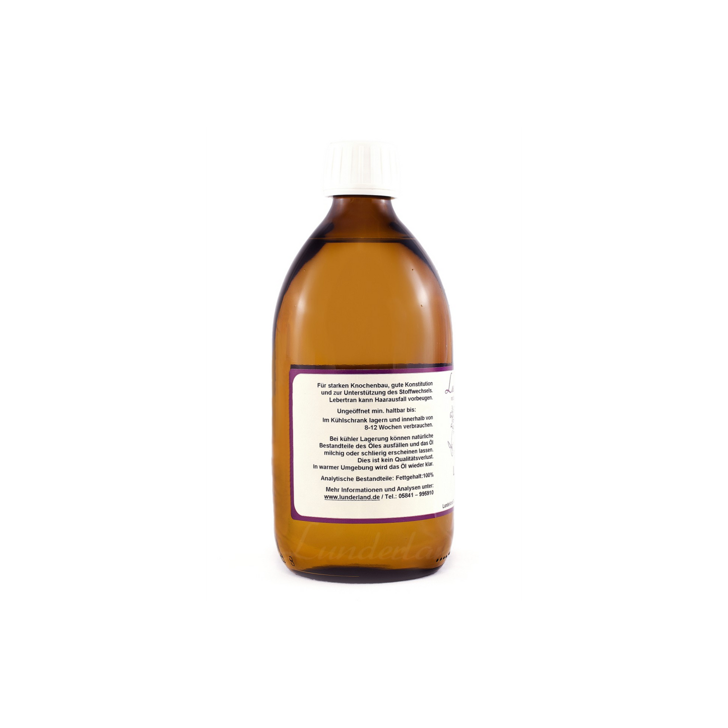 Lunderland Dorschlebertran – natürliche Quelle für Omega-3, Vitamin A & D