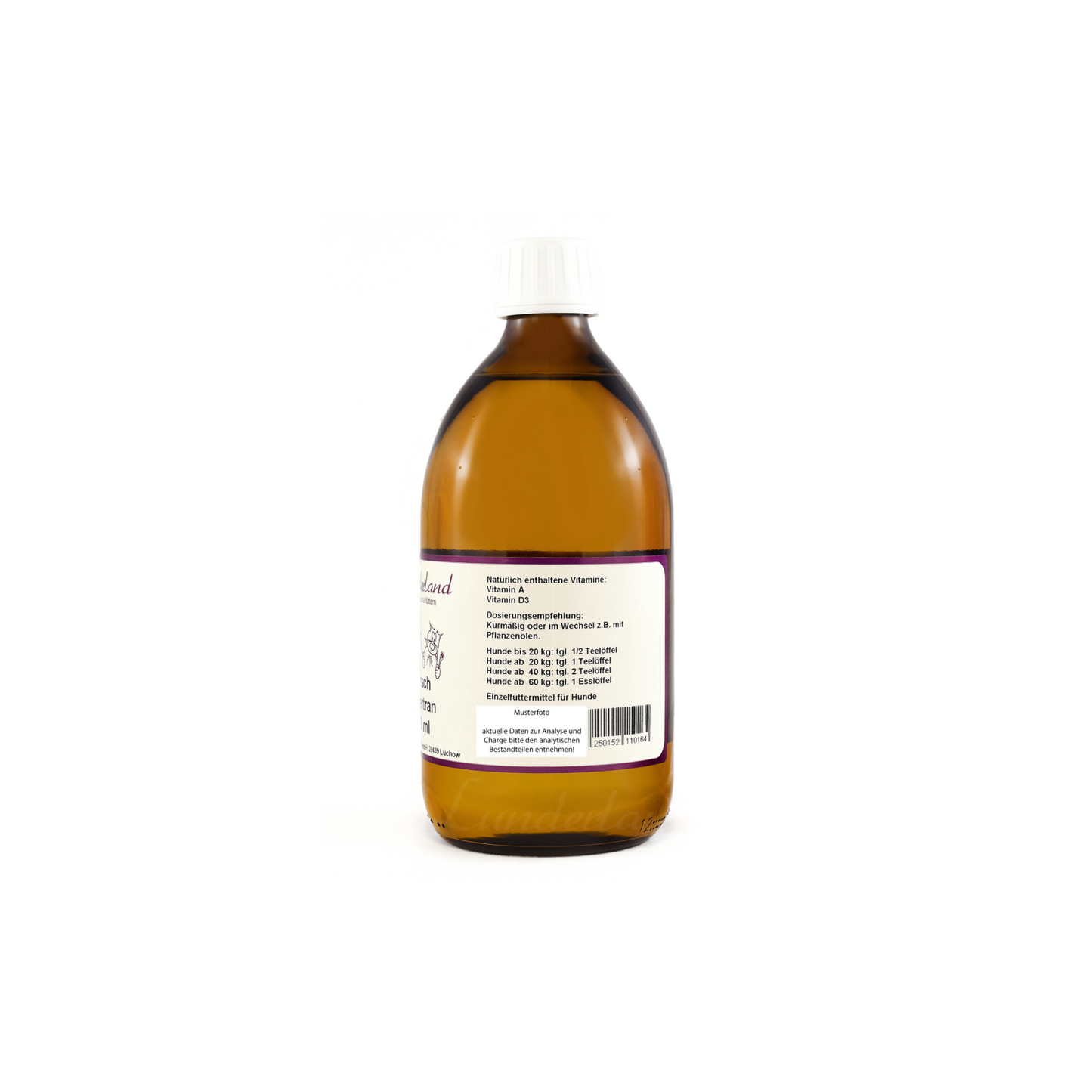 Lunderland Dorschlebertran – natürliche Quelle für Omega-3, Vitamin A & D