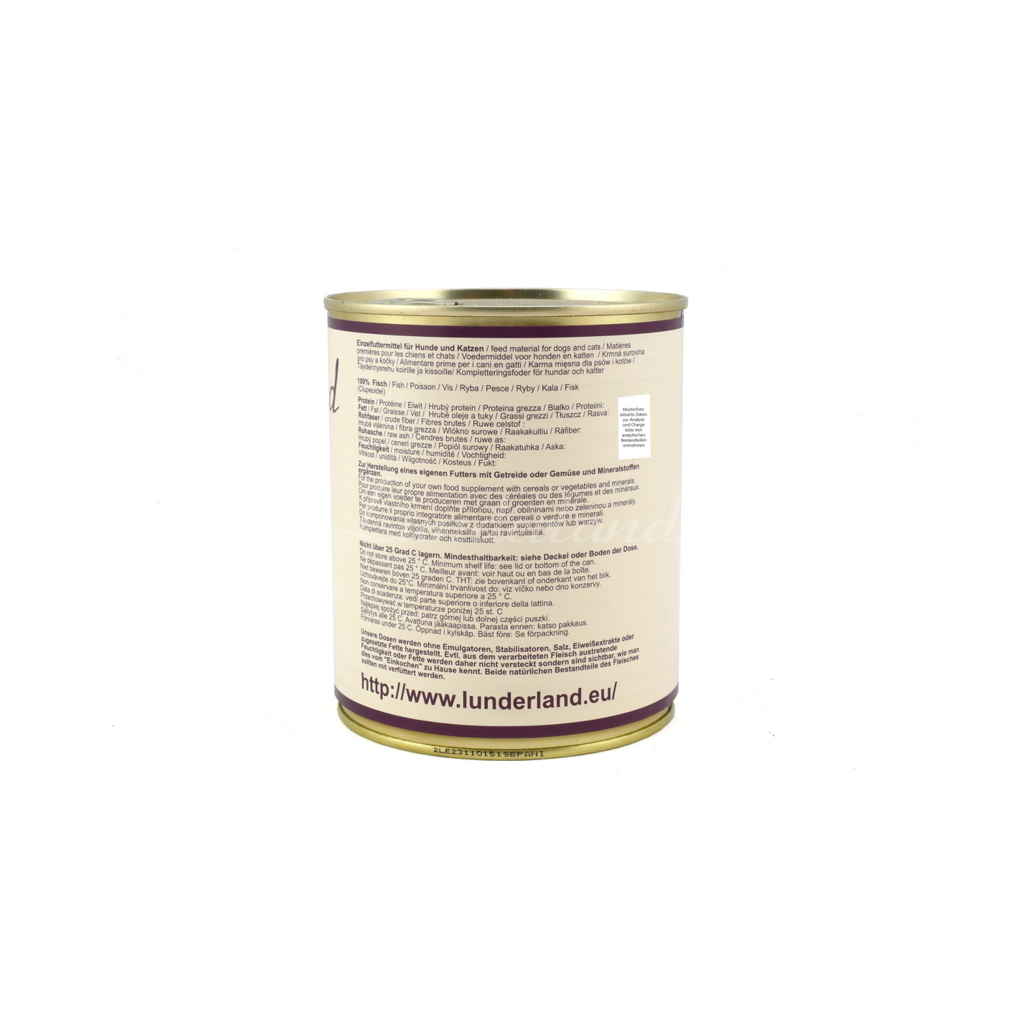 Lunderland Dosenfleisch Hering – 100 % Filet mit Haut, naturrein & hoch verdaulich