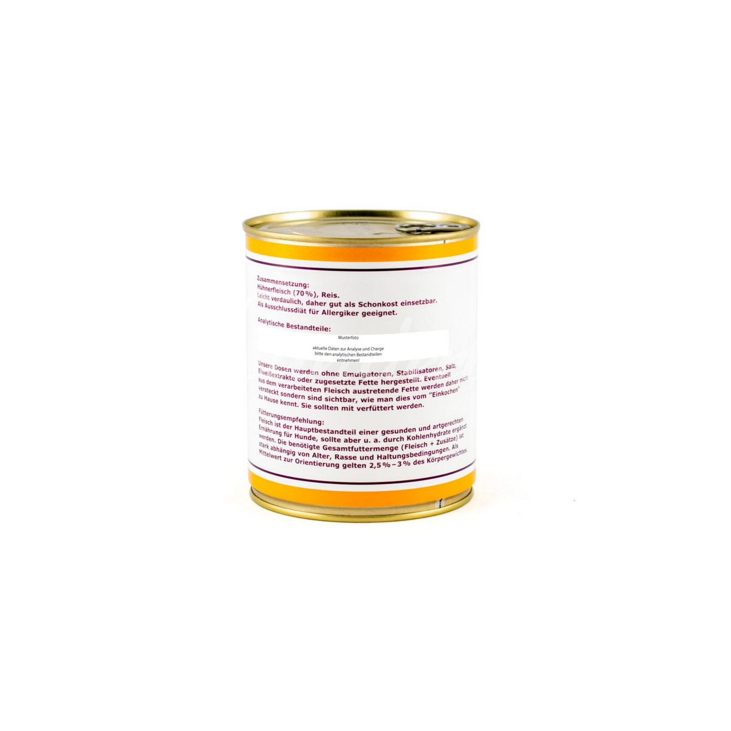 Lunderland Hühnerfleisch-Menü – Single-Protein Huhn (70 %) mit Reis (30 %)
