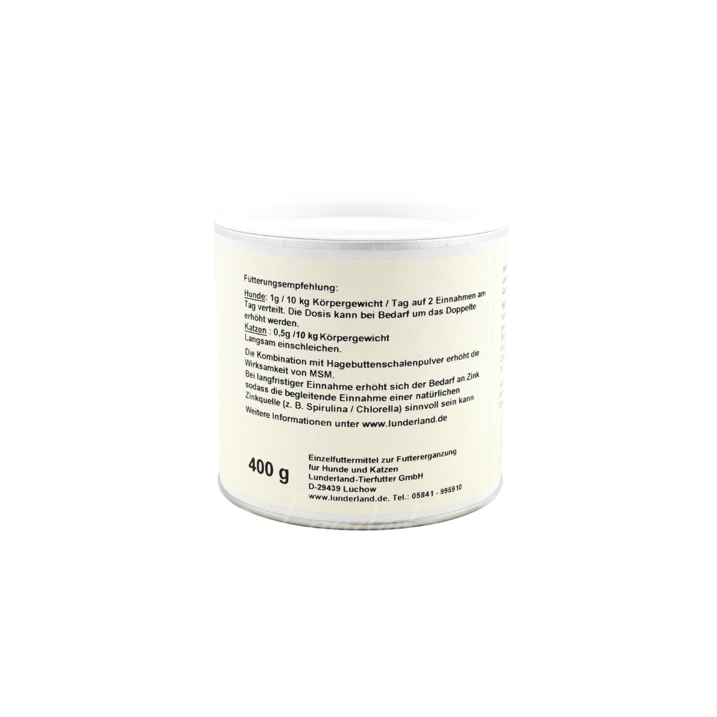 Lunderland MSM – reines Methylsulfonylmethan für Hunde & Katzen