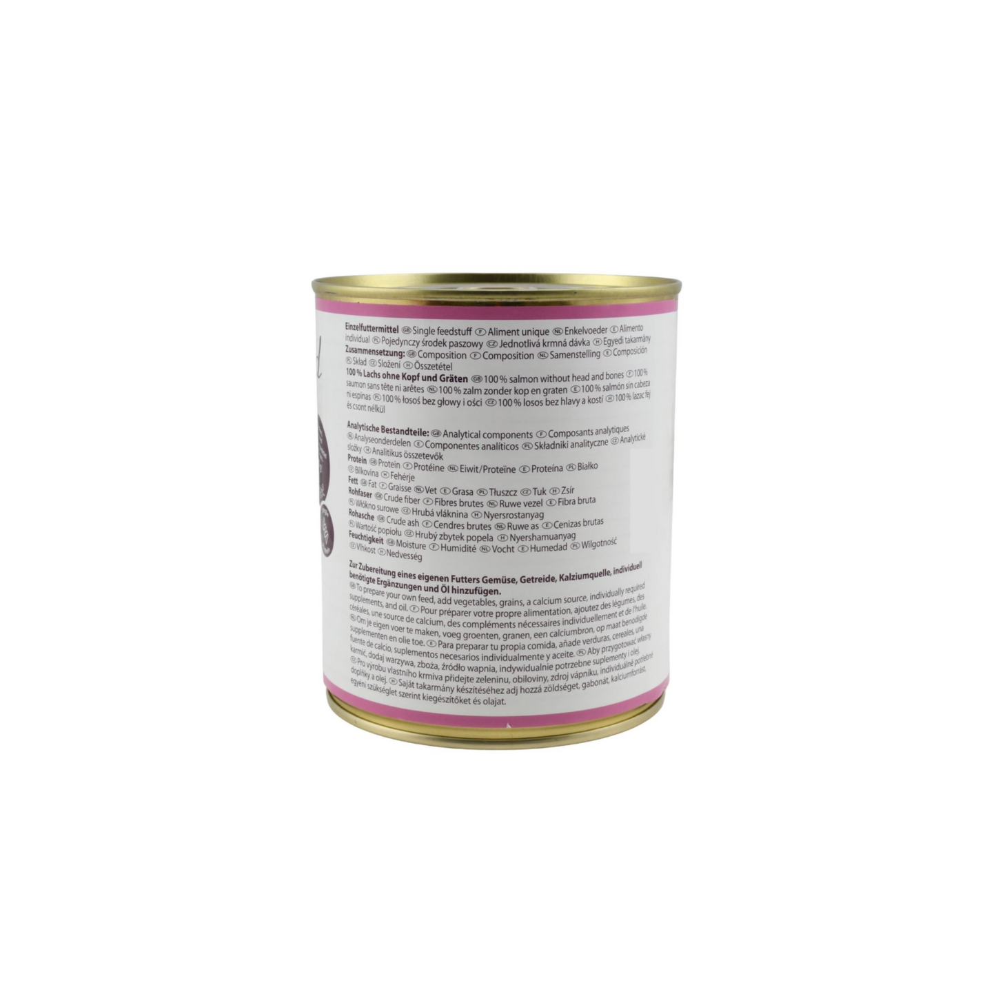 Lunderland Reinfleisch-Dose Lachs – 100 % Single-Protein aus Lachsfilet mit Haut
