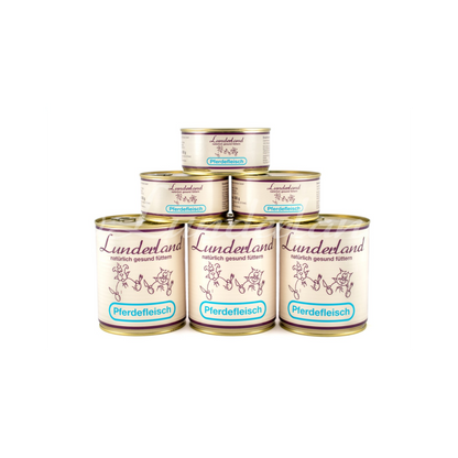 Lunderland Reinfleisch-Dose Pferd – 100 % Single-Protein, fettarm & hoch verträglich