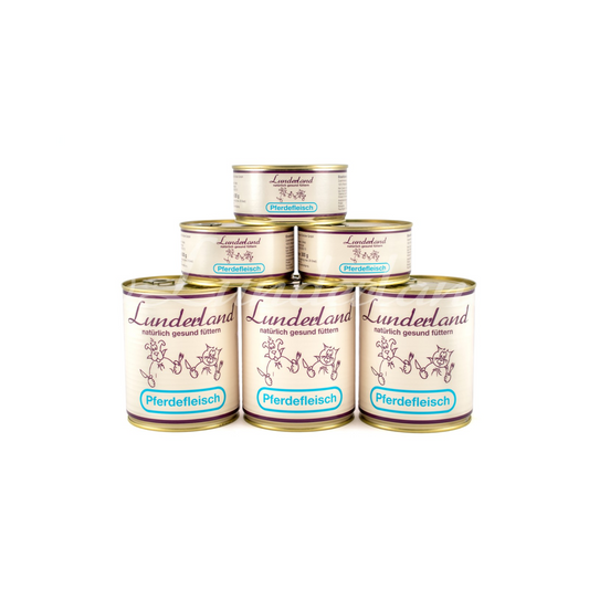 Lunderland Reinfleisch-Dose Pferd – 100 % Single-Protein, fettarm & hoch verträglich