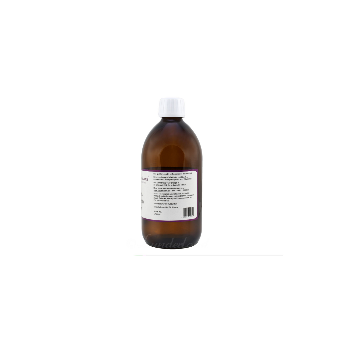 Lunderland Seelachs-Wildfisch-Öl – reines, kaltgepresstes Omega-3-Öl aus nachhaltigem Wildfang in Alaska