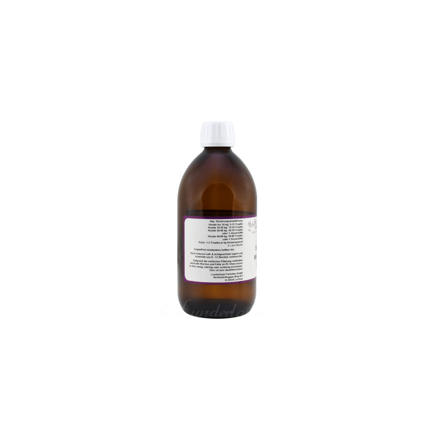 Lunderland Seelachs-Wildfisch-Öl – reines, kaltgepresstes Omega-3-Öl aus nachhaltigem Wildfang in Alaska