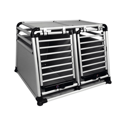 Luxuriöse Hundetransportbox mit Doppeltür