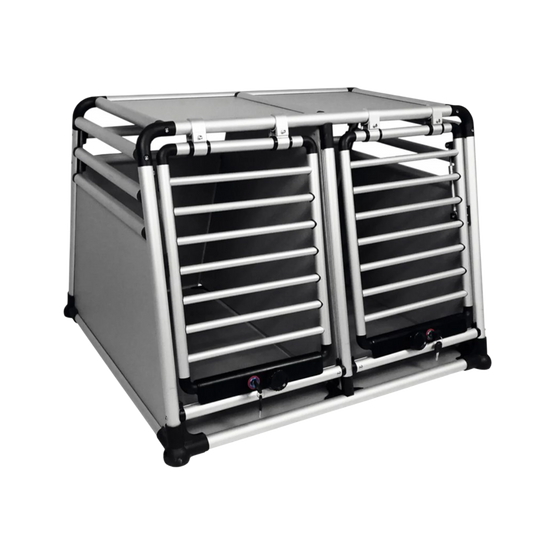 Luxuriöse Hundetransportbox mit Doppeltür