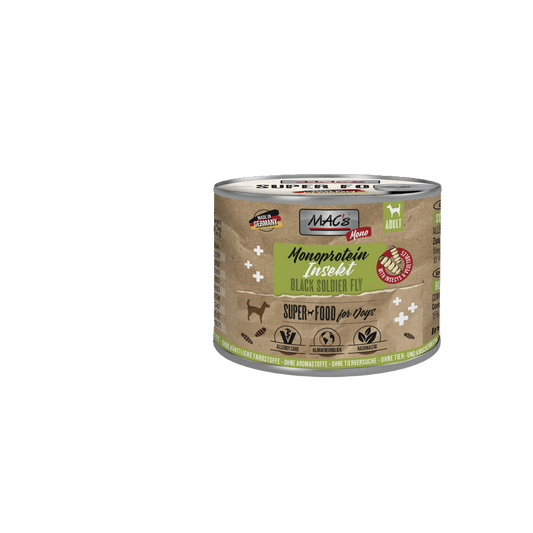MAC’s Dog Insekt Monoprotein – Natürliches Super Food für sensible Hunde