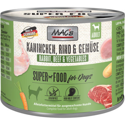 MAC’s Dog – Kaninchen, Rind & Gemüse