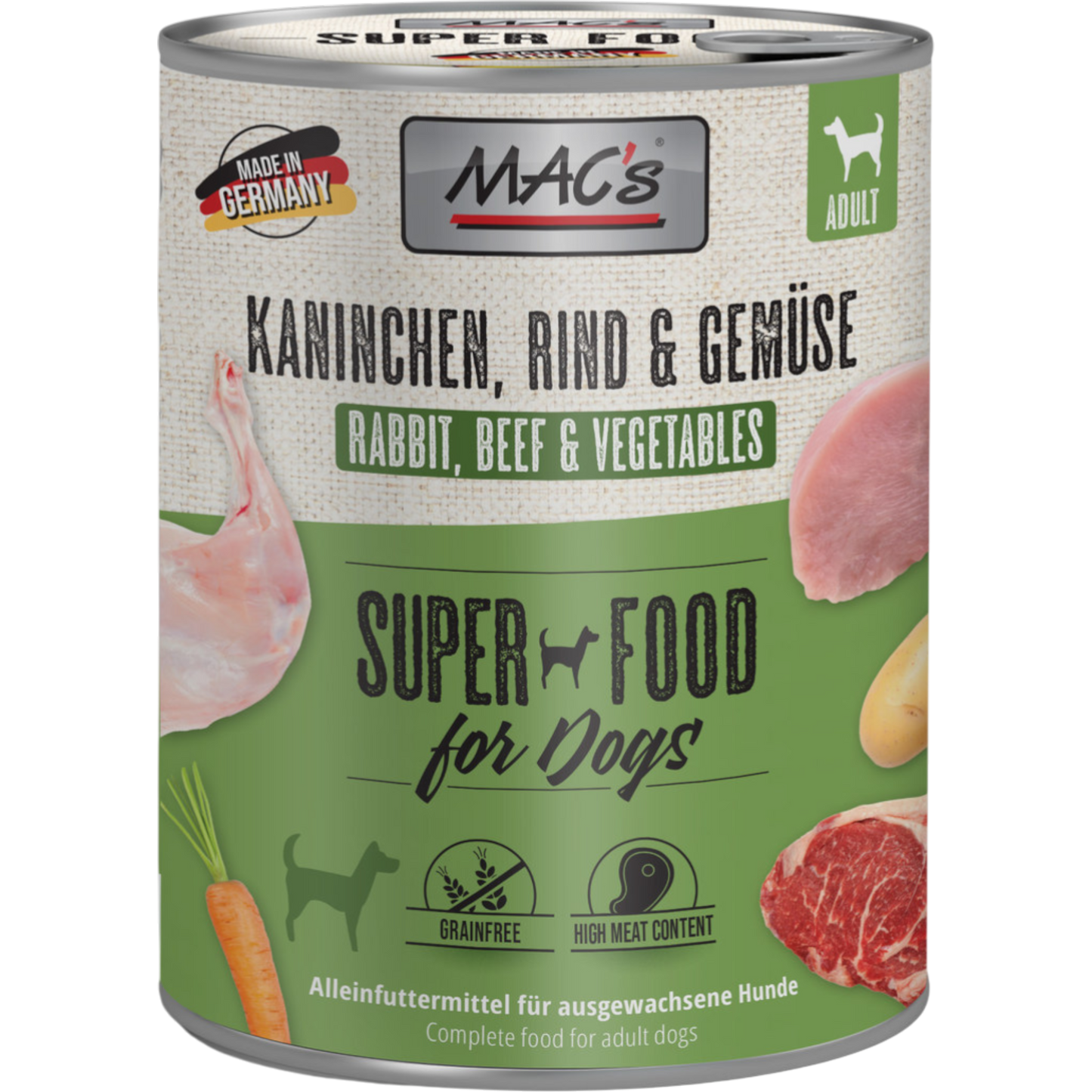 MAC’s Dog – Kaninchen, Rind & Gemüse