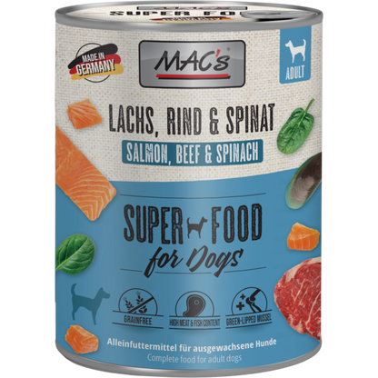 MAC’s Dog – Lachs, Rind & Spinat