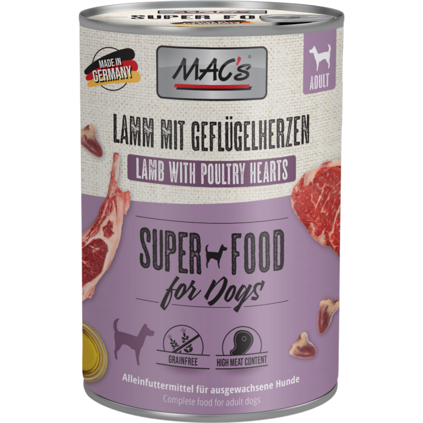 MAC’s Dog – Lamm mit Geflügelherzen