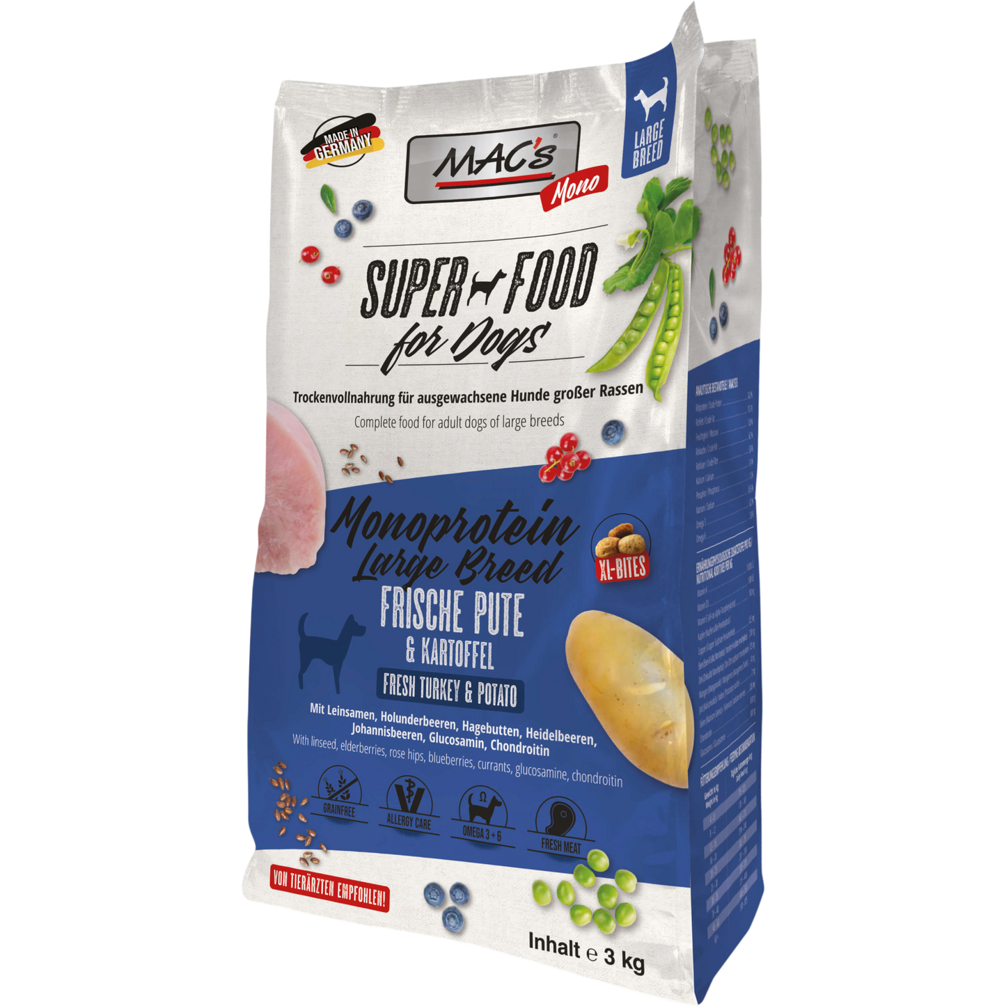 MAC’s Dog – Mono Large Breed Frische Pute & Kartoffel