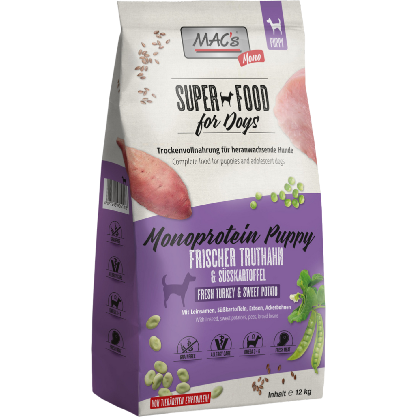 MAC’s Dog – Mono Puppy Truthahn & Süßkartoffel