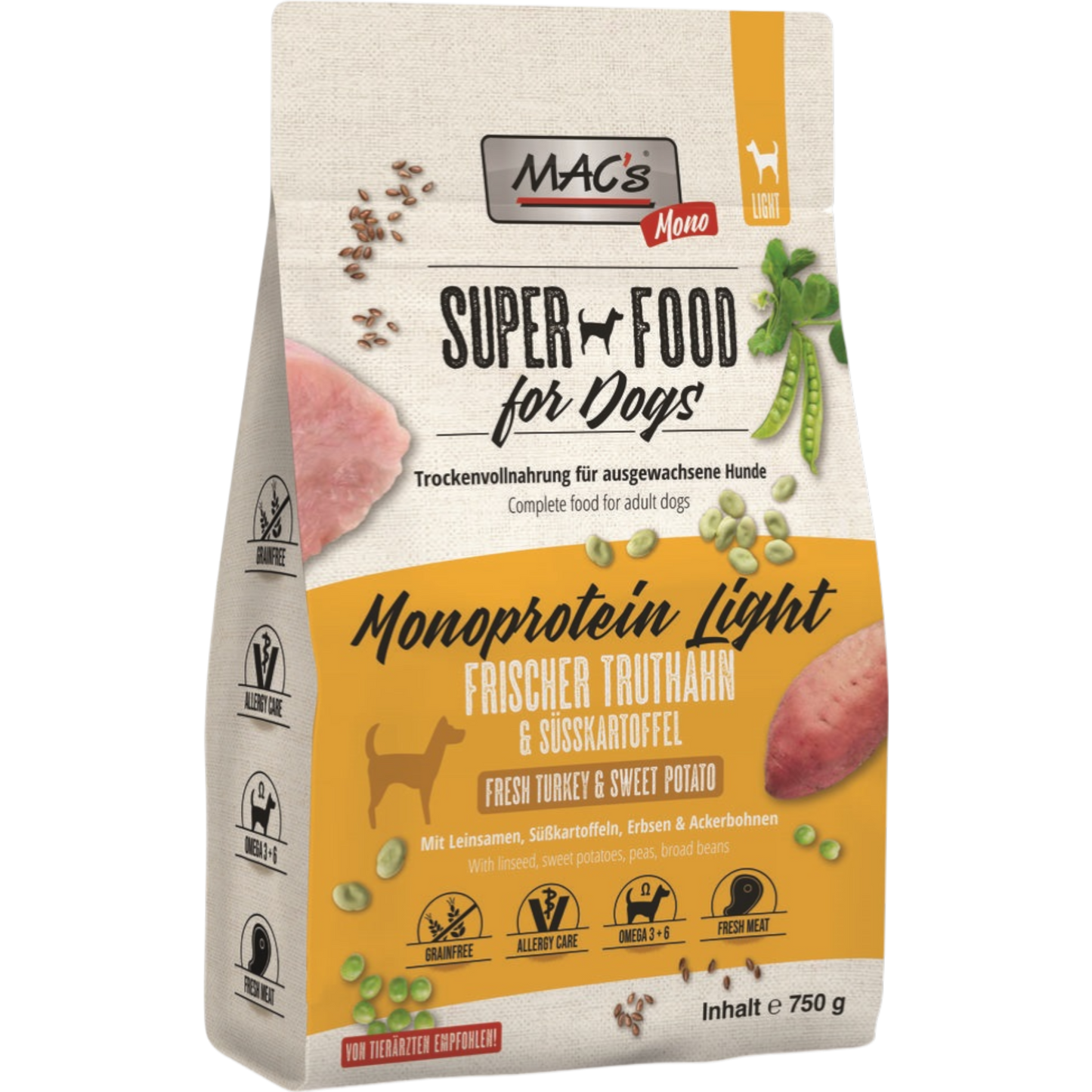 MAC’s Dog – Mono Senior-Light Frischer Truthahn & Süßkartoffel