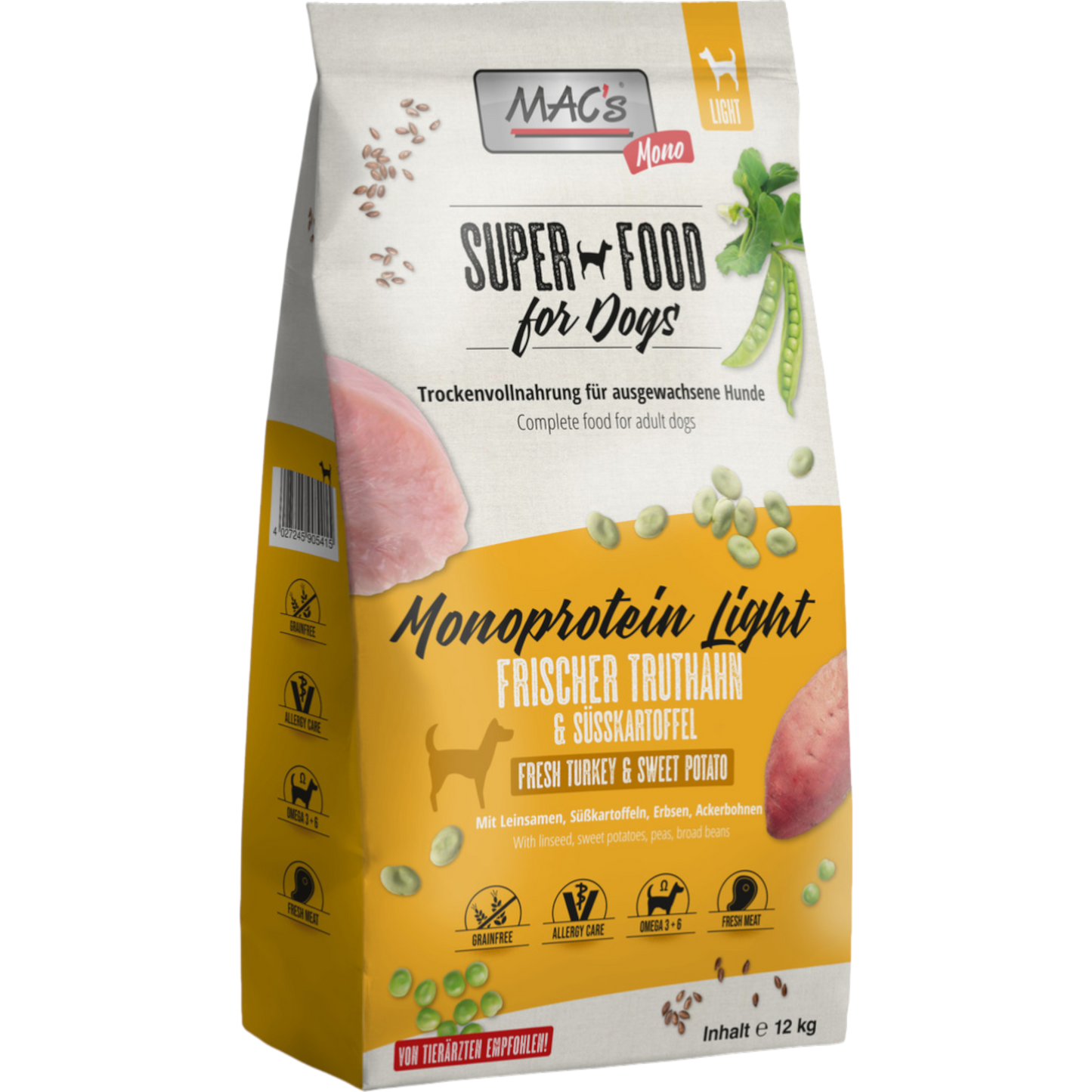 MAC’s Dog – Mono Senior-Light Frischer Truthahn & Süßkartoffel