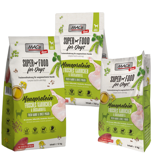 MAC’s Dog – Mono Frisches Kaninchen & Süßkartoffel