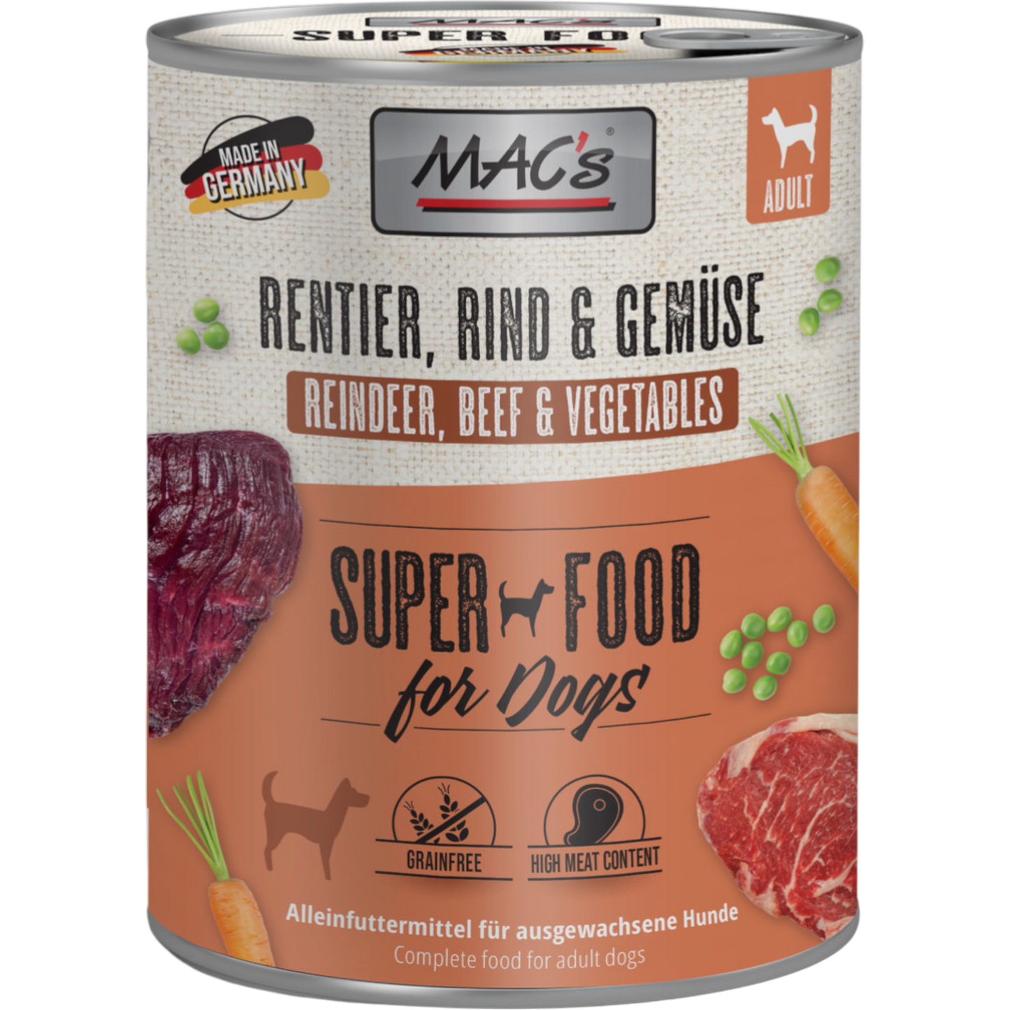 MAC’s Dog – Rentier, Rind & Gemüse