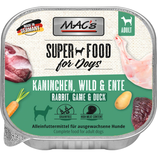 MAC’s Dog – Schale Kaninchen, Wild & Ente