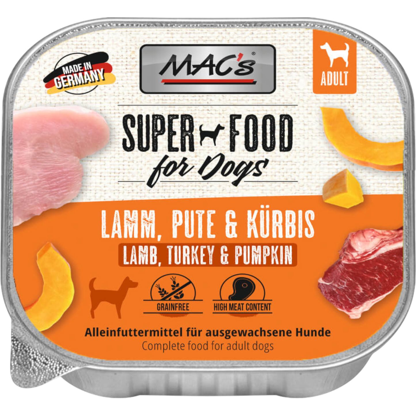 MAC’s Dog – Schale Lamm, Pute & Kürbis