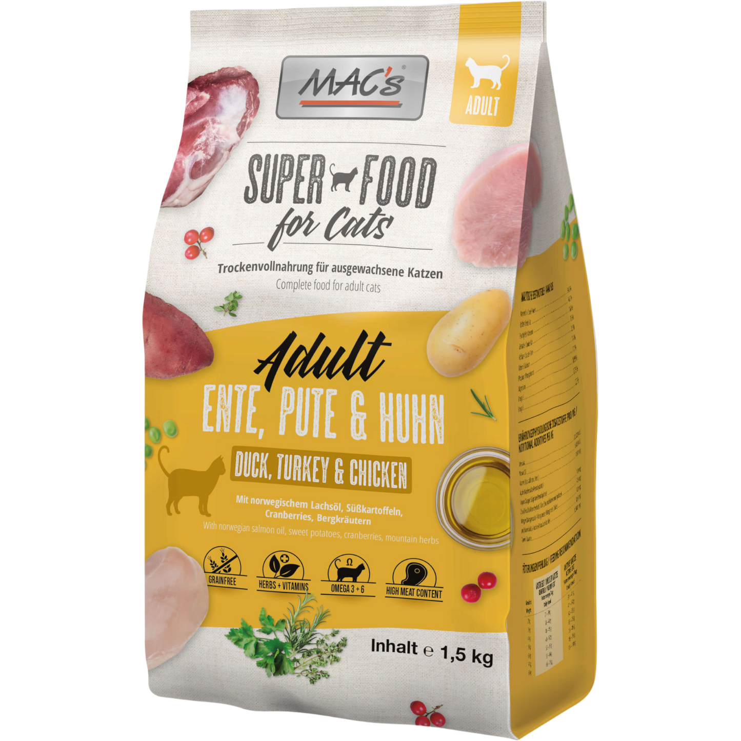 MAC’s Cat – Adult Ente, Pute & Huhn