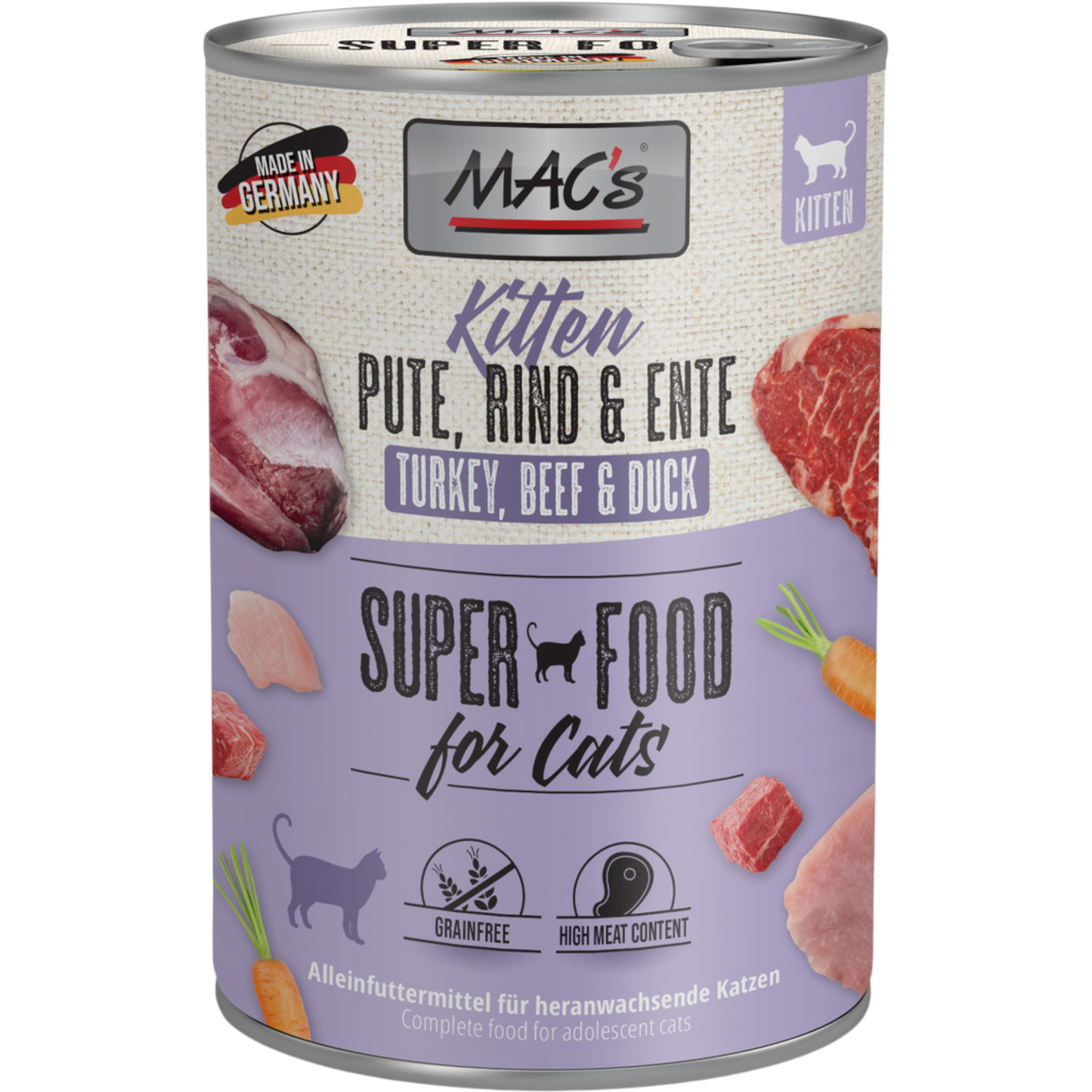 MAC’s Cat – Kitten Pute, Rind & Ente