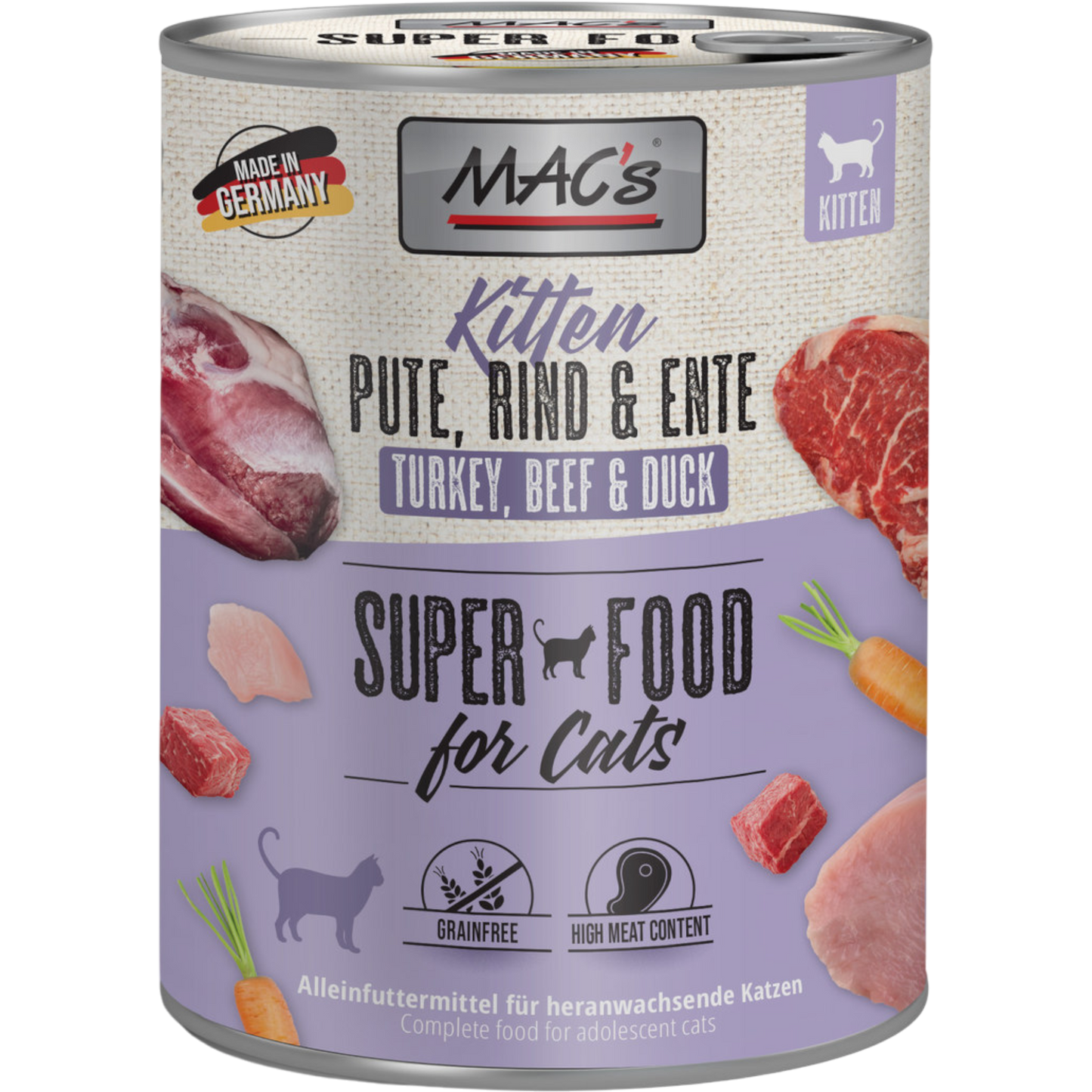 MAC’s Cat – Kitten Pute, Rind & Ente