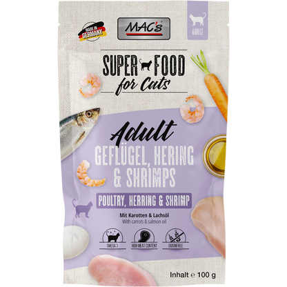 MAC’s Cat - Frischebeutel Geflügel, Hering & Shrimps